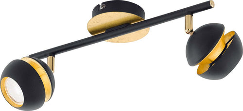 Spot-Moderno-Nocito-In-Acciaio-Nero-2-Luci-Gu10-3W-Ip20