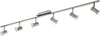 Spot-Moderno-Rottelo-In-Acciaio-Nichel-Satinato-6-Luci-Gu10-4,6W-Ip20