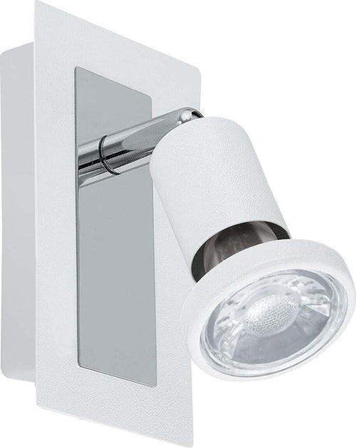 Spot-Moderno-Sarria-In-Acciaio-Bianco-1-Luce-Gu10-4,5W-Ip20