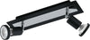 Spot-Moderno-Sarria-In-Acciaio-Nero-2-Luci-Gu10-4,5W-Ip20