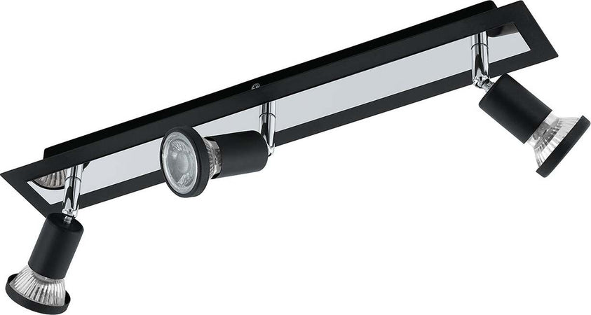Spot-Moderno-Sarria-In-Acciaio-Nero-3-Luci-Gu10-4,5W-Ip20