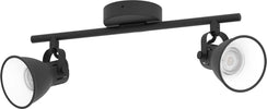 Spot-Moderno-Seras-2-In-Acciaio-Nero-2-Luci-Gu10-3W-Ip20