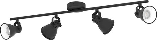 Spot-Moderno-Seras-2-In-Acciaio-Nero-4-Luci-Gu10-3W-Ip20