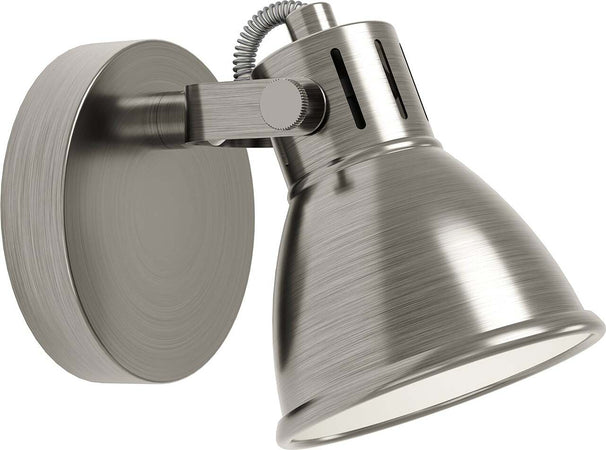 Spot-Moderno-Seras-In-Acciaio-Nichel-Anticato-1-Luce-Gu10-3W-Ip20