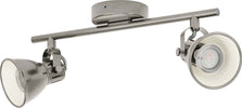 Spot-Moderno-Seras-In-Acciaio-Nichel-Anticato-2-Luci-Gu10-3W-Ip20