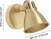 Spot-Moderno-Seras-In-Acciaio-Ottoneottone-Spazzolato-1-Luce-Gu10-3W-Ip20