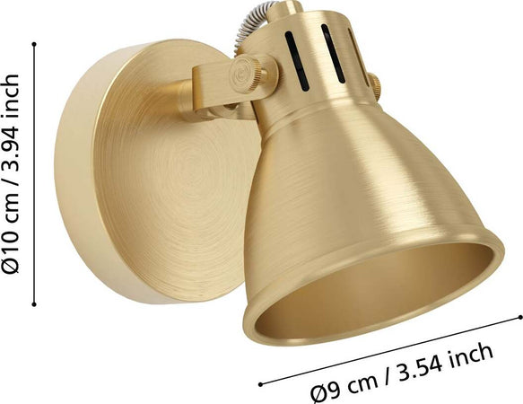 Spot-Moderno-Seras-In-Acciaio-Ottoneottone-Spazzolato-1-Luce-Gu10-3W-Ip20