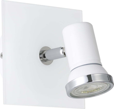 Spot-Moderno-Tamara-1-In-Acciaio-Bianco-1-Luce-Gu10-3W-Ip44