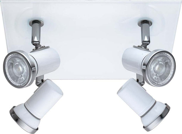Spot-Moderno-Tamara-1-In-Acciaio-Bianco-4-Luci-Gu10-3W-Ip44