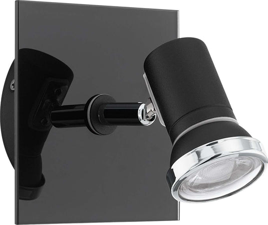 Spot-Moderno-Tamara-1-In-Acciaio-Nero-1-Luce-Gu10-3W-Ip44
