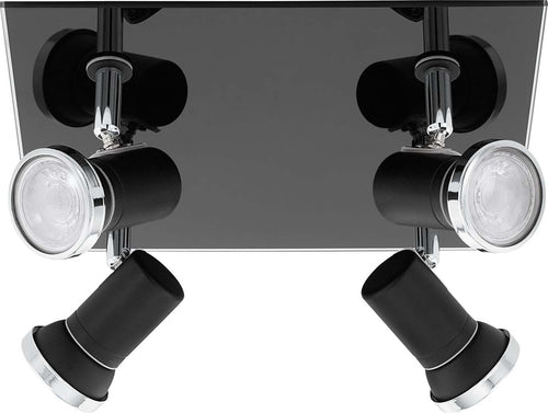 Spot-Moderno-Tamara-1-In-Acciaio-Nero-4-Luci-Gu10-3W-Ip44