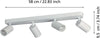 Spot-Moderno-Telimbela-Z-In-Acciaio-Bianco-4-Luci-Gu10-4,9W-Ip20