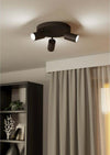 Spot-Moderno-Telimbela-Z-In-Acciaio-Nero-3-Luci-Gu10-4,9W-Ip20
