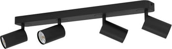 Spot-Moderno-Telimbela-Z-In-Acciaio-Nero-4-Luci-Gu10-4,9W-Ip20