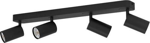 Spot-Moderno-Telimbela-Z-In-Acciaio-Nero-4-Luci-Gu10-4,9W-Ip20