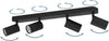 Spot-Moderno-Telimbela-Z-In-Acciaio-Nero-4-Luci-Gu10-4,9W-Ip20