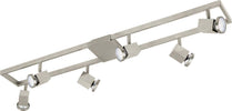 Spot-Moderno-Zeraco-In-Acciaio-Nichel-Satinato-6-Luci-Gu10-4,6W-Ip20