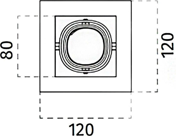 Spot-orientabile-gesso-Belfiore-9010-NUVO-CUBO-8948.35-GU10-Led-lampada-soffitto-cubo