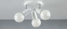 Spot Punto Orientabile Bianco 3Xe27 26X18X12Cm Illuminazione/Illuminazione per interni/Lampadari lampade a sospensione e plafoniere/Faretti da soffitto Led Mall Home - Napoli, Commerciovirtuoso.it