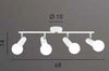 Spot-Punto-Orientabile-Bianco-4Xe27-68X14X10Cm