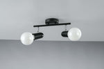 Spot Punto Orientabile Nero 2Xe27 32X14X10Cm Illuminazione/Illuminazione per interni/Lampadari lampade a sospensione e plafoniere/Faretti da soffitto Led Mall Home - Napoli, Commerciovirtuoso.it