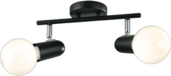 Spot-Punto-Orientabile-Nero-2Xe27-32X14X10Cm