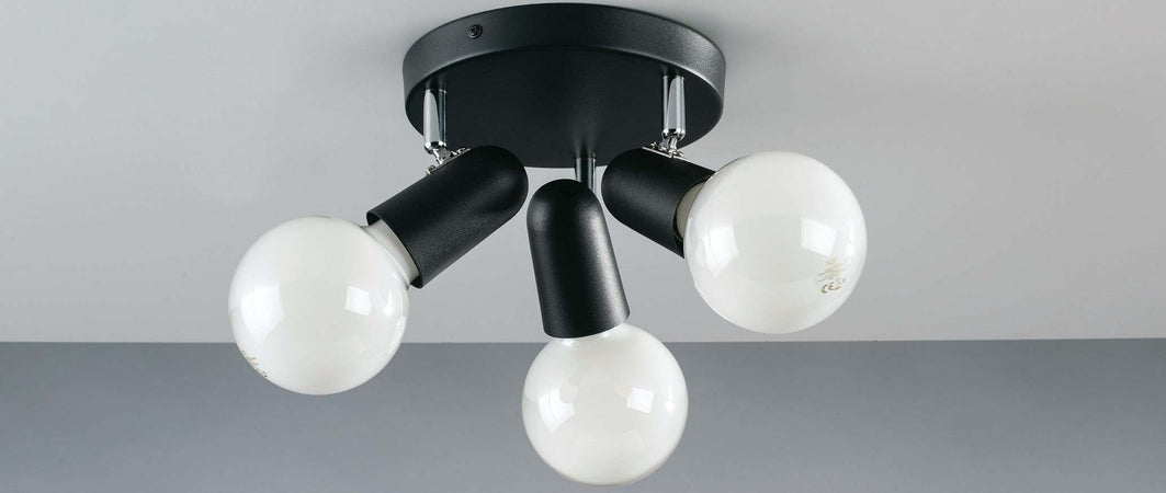 Spot Punto Orientabile Nero 3Xe27 26X18X12Cm Illuminazione/Illuminazione per interni/Lampadari lampade a sospensione e plafoniere/Faretti da soffitto Led Mall Home - Napoli, Commerciovirtuoso.it