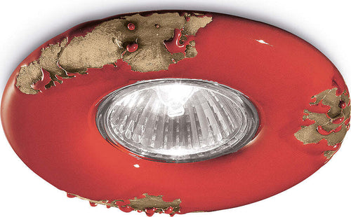 Spot-Vintage-Ceramica-Rossa-1-Luce-Gu10-11Cm