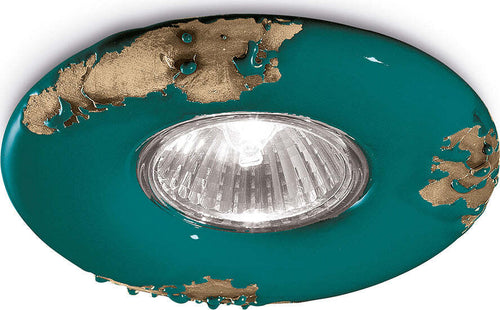 Spot-Vintage-Ceramica-Verde-1-Luce-Gu10-11Cm