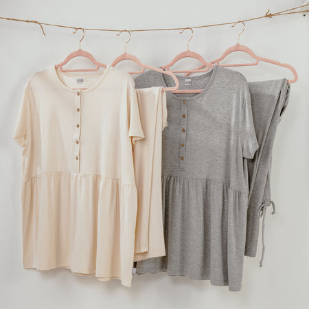 Pigiama mamma lungo bamboo Dili best Natural Picci