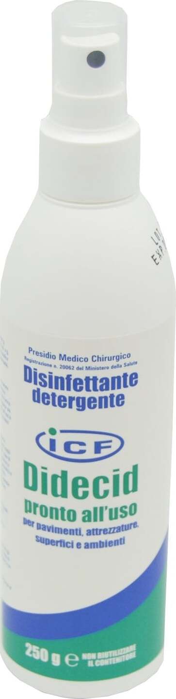 Spray disinfettante detergente 250 ml antibatterico igienizzante pronto all'uso Salute e cura della persona/Prodotti per la medicazione/Pronto soccorso/Antisettici e disinfettanti/Disinfettanti per le mani La Zappa - Altamura, Commerciovirtuoso.it