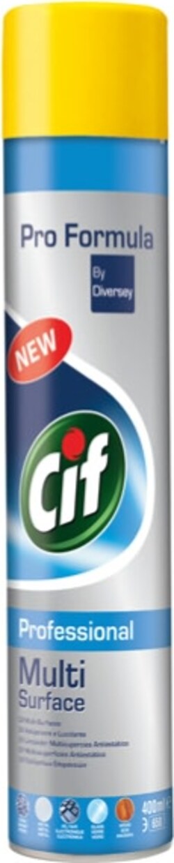 Spray Multi Surface - antistatico - profumo di pulito - 400 ml - Cif Casa e cucina/Detergenti e prodotti per la pulizia/Detergenti per la casa/Detergenti multiuso Eurocartuccia - Pavullo, Commerciovirtuoso.it