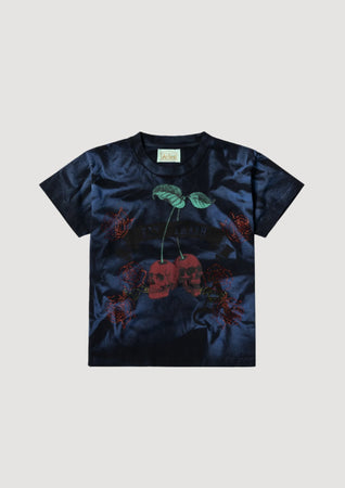 ARIES Sprayed Trash Cherries Ss Tee da uomo