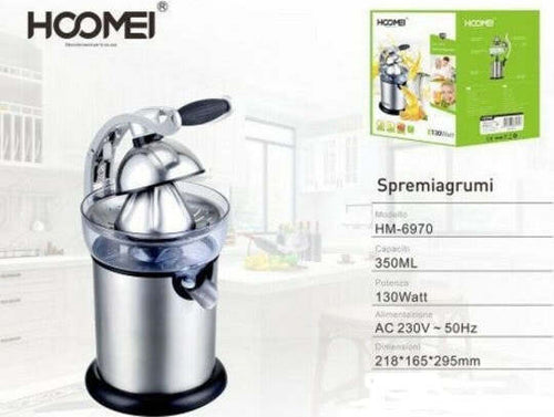Spremiagrumi-Limoni-Arance-Elettrico-Professionale-350ml-130-Watt-Hoomei-Hm-6970