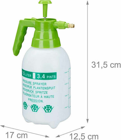 Spruzzatore A Pressione 1,5 Lt Ugello Regolabile In Ottone Da Giardino Pesticidi Articoli da Giardino > Attrezzi da giardino > Irrigatori Trade Shop italia - Napoli, Commerciovirtuoso.it