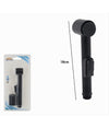 Spruzzatore Doccetta Per Bidet Wc Pulizia Doccia Vasca Da Bagno 18 Cm Nero 87547