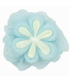 Spugna A Rete Bagno Doccia Con Fiore Morbida Esfoliante Scrubber Azzurra 79586