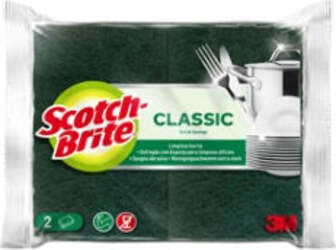 Spugna Classic - 14 2x2 4x11 5 cm - giallo-verde - Scotch Brite - conf. 2 pezzi Casa e cucina/Detergenti e prodotti per la pulizia/Strumenti di pulizia/Panni per pulizia Eurocartuccia - Pavullo, Commerciovirtuoso.it