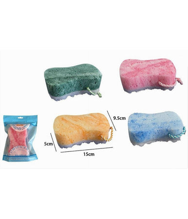 Spugna Corpo Bagno Doccia Con Effetto Cordino Morbida Massaggio Tonificante 79236