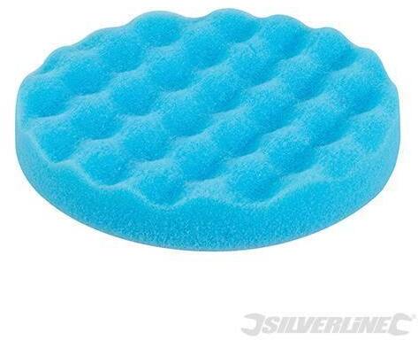Spugna di lucidatura e levigatura sagomata a strappo 150 mm in poliuretano vari colori silverline