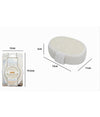 Spugna Doccia Bagno Esfoliante Scrub Pelle Corpo Ovale Con Fascia Bianca 79654