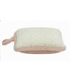 Spugna Doccia Esfoliante Bagno Per Cura Corpo Bombata 13x9.5x4.5 Cm Rosa 79649