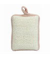 Spugna Doccia Esfoliante Bagno Per Cura Corpo Bombata 13x9.5x4.5 Cm Rosa 79649