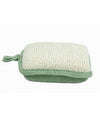 Spugna Doccia Esfoliante Bagno Per Cura Corpo Bombata 13x9.5x4.5 Cm Verde 79650
