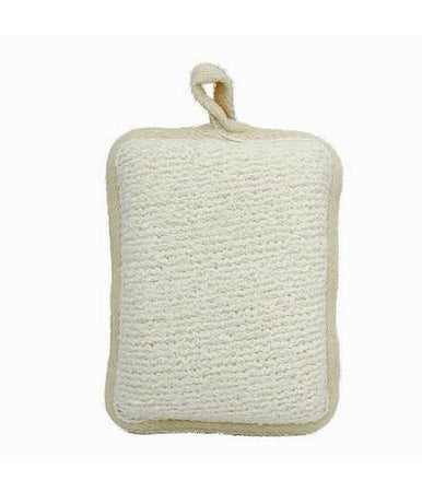 Spugna Doccia Esfoliante Bagno Per Cura Corpo Bombata 13x9.5x4.5cm Beige 79651