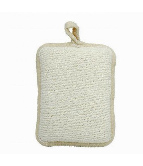 Spugna Doccia Esfoliante Bagno Per Cura Corpo Bombata 13x9.5x4.5cm Beige 79651