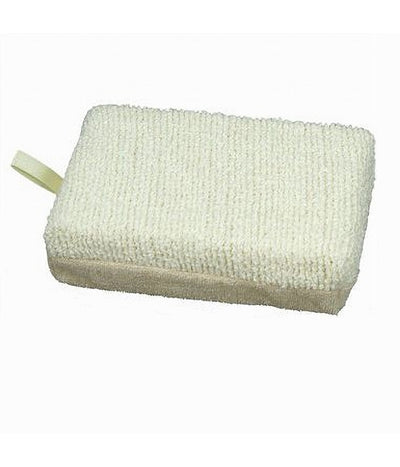 Spugna Doccia Esfoliante Tonica Rilassa Cura Della Pelle Corpo Bagno Beige 79639