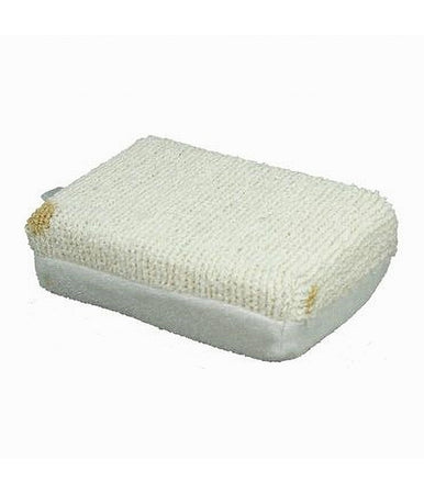 Spugna Doccia Esfoliante Tonica Rilassa Per Cura Pelle Corpo Bagno Bianca 79636