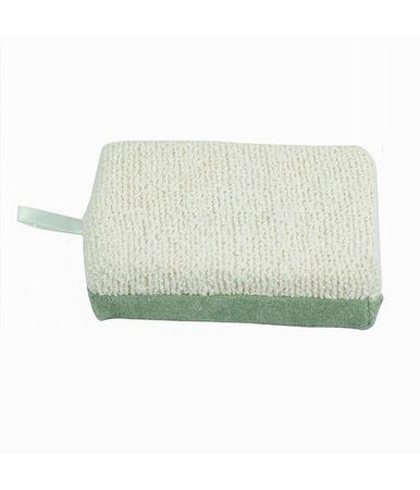 Spugna Doccia Esfoliante Tonica Rilassa Per Cura Pelle Corpo Bagno Verde 79638