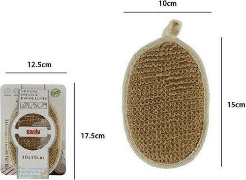 Spugna-Per-Doccia-Bagno-Esfoliante-Cura-Pelle-Corpo-10-X-15-Cm-Marrone-69578